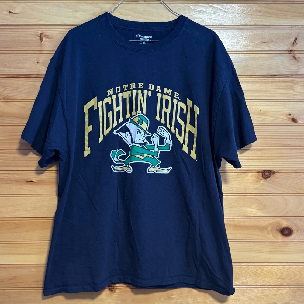 Champion Navy Blue Notre Dame Fighting Irish Men's Shirt XL